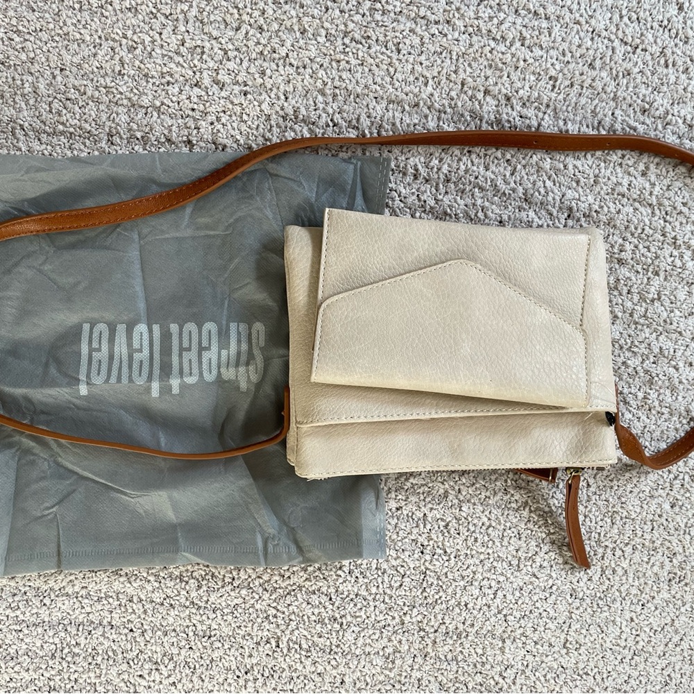 Street Level Tan Crossbody Bag